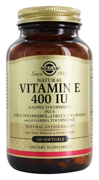 Solgar - Vitamin E d Alpha Tocopherol 400 IU - 100 Softgels