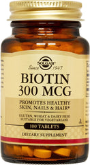 Solgar - Biotin 300 mcg. - 100 Tablets