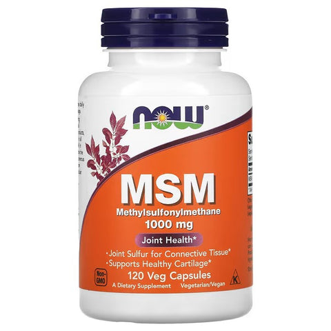 NOW Foods, MSM, Methylsulfonylmethane, 1,000 mg, 120 Veg Capsules