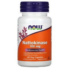 NOW Foods Nattokinase  100 mg, 60 Veg-caps