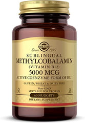 Solgar - Methylcobalamin Vitamin B12 5000 mcg. - 60 Nugget(s)