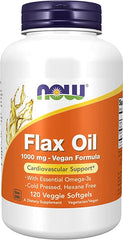 NOW Supplements, Flax Oil 1000 mg,120 Veg Softgels