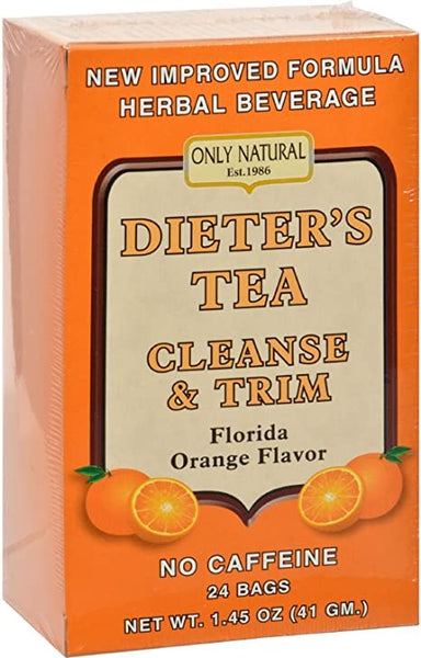 Only Natural Only Natural Dieters Cleansing Tea, Orange, 24 Count, 24 Count