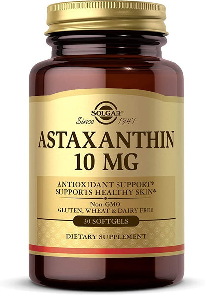 Solgar - Astaxanthin, 10 mg, 30 Softgels Exp: 10/2023