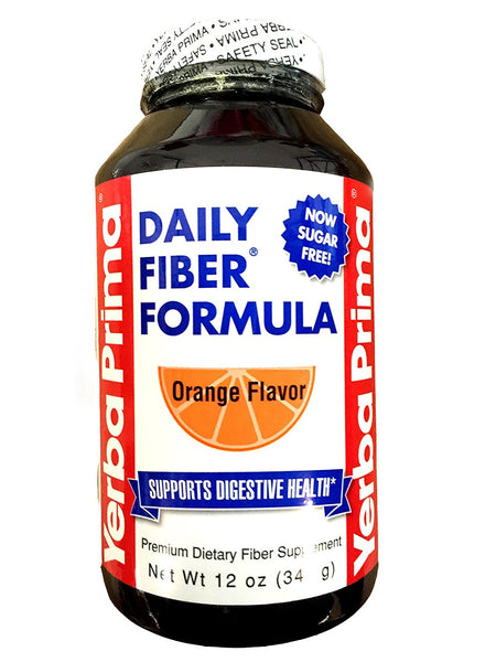 Yerba Prima Daily Fiber Formula Orange Powder - 12 oz