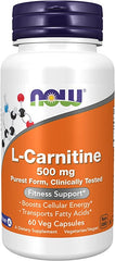 Now Foods L-Carnitine 500 mg - 60 VCaps