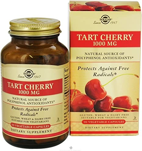 Solgar - Tart Cherry 1000 mg. - 90 Vegetarian Capsules