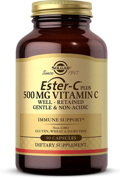Solgar Ester-C Plus 500 mg Vitamin C with Citrus Bioflavonoids - 90 Capsules
