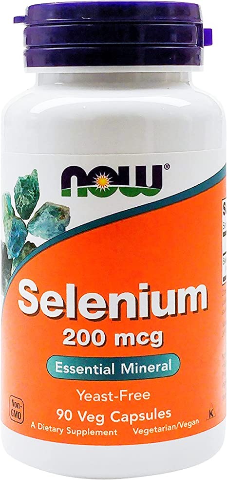 NOW Supplements, Selenium 200 mcg, Essential Mineral*, 90 Veg Capsules