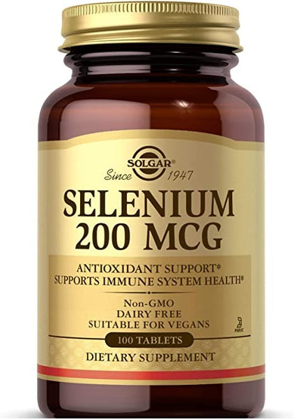 Solgar - Selenium 200 mcg Tablets 100 Count