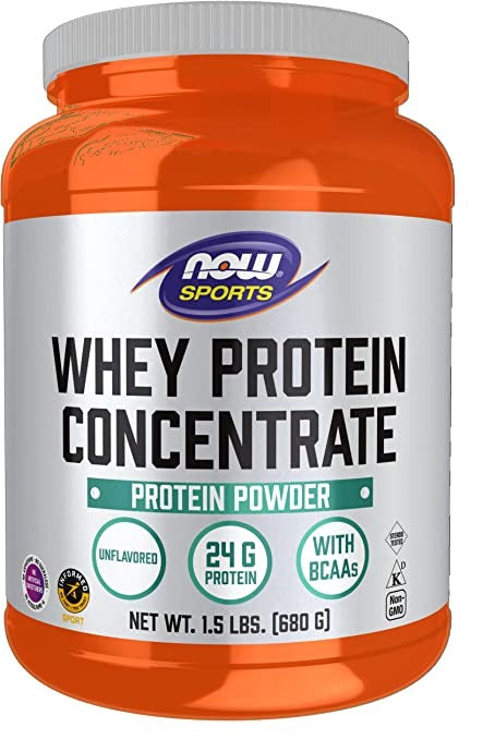 NOW Foods, Sports, Whey Protein Concentrate Protein Powder, Unflavored, 1.5 lbs (680 g)