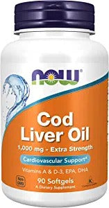 NOW Supplements, Cod Liver Oil 1,000 mg, 90 Softgels
