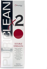 Puriclean X2 Detox Cleanse- Double Strength deep system cleanser- includes empty 16oz bottle & 4 capsules