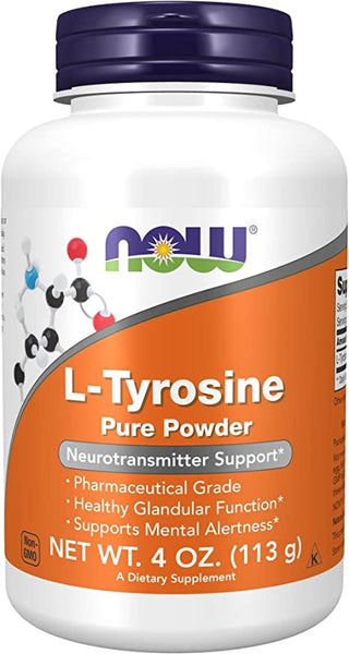 NOW Foods 100% Pure Powder L-Tyrosine 4 oz
