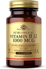 Solgar Vitamin B12 1000 mcg, 100 Nuggets