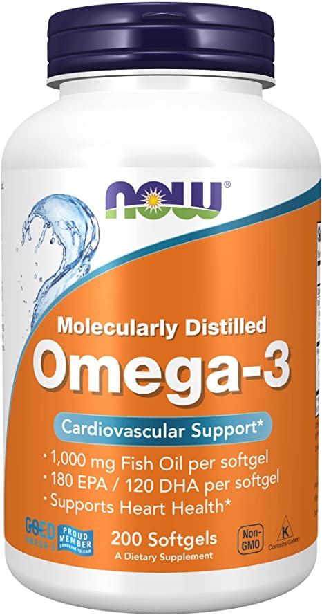 Now Foods Omega-3 1000mg 200 Softgels