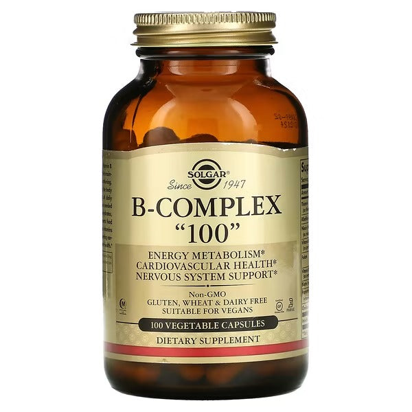 solgar B-Complex "100" 100 vegetable capsules + 33 bonus free