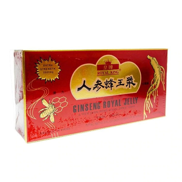 Royal King Deluxe Ginseng Royal Jelly Extra Strength 2000 mg 30 x 10 Ml