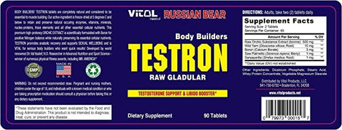 Vitol Body Builders Testron -- 90 Tablets