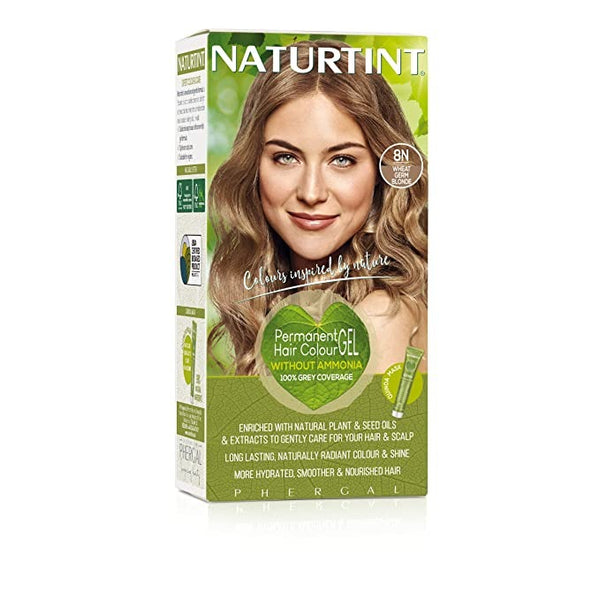 Naturtint - Permanent Hair 8N Colorant-Wheat Germ Blonde, 5.28 fl oz