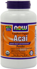 NOW Foods Certified Organic Acai Powder, 3 oz