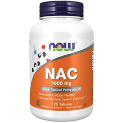 NOW Supplements, NAC (N-Acetyl-Cysteine) 1,000 mg, 120 Tablets