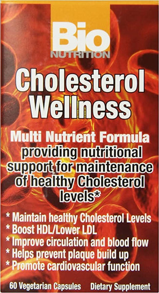 Bio Nutrition Cholesterol Wellness Vegi-Caps, 60 Count