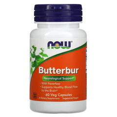 NOW Foods Butterbur with Feverfew, 60 Capsules