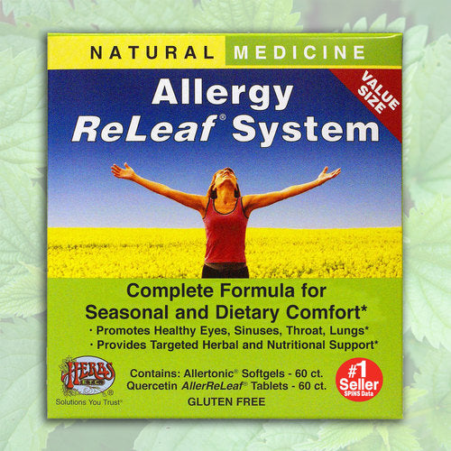 Allergy ReLeaf System - 2 Bottles (Allertonic & Quercetin) Herbs Etc 60+60 Softgels