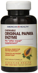 American Health Chewable Multi-Enzymes, Original Papaya, 250 Count