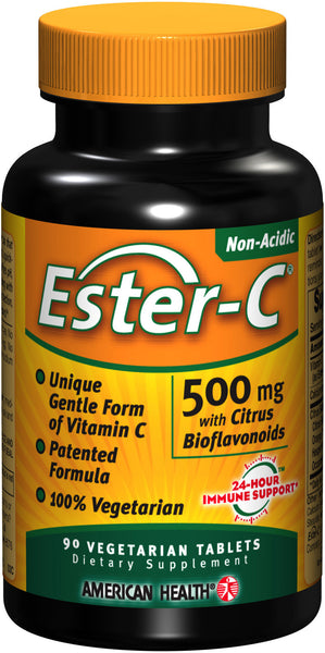 American Health Ester-C 500 mg Vegetarian Tablets with Citrus Bioflavonoids 90 tabs