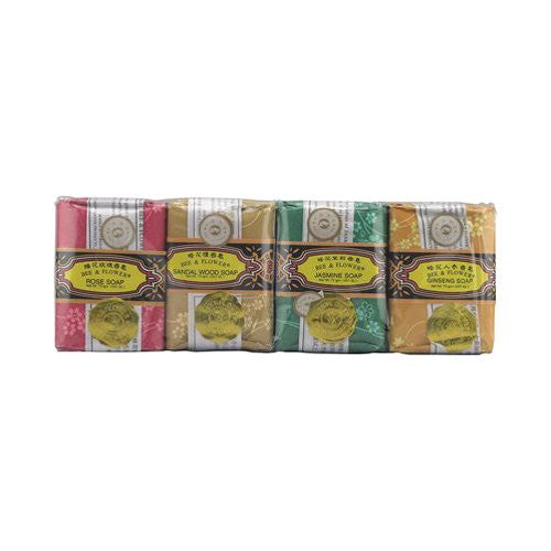 Bee and Flower Bar Soap Gift Set Bars, 4 Count