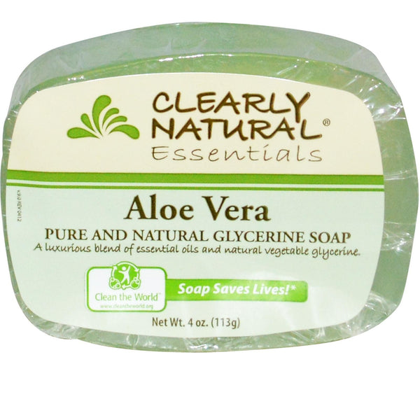 Clearly Natural Soap Aloe Vera 4 Oz