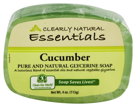 Clearly Natural Cucumber Glycerine Bar Soap, 4 Ounce