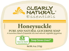 Clearly Natural Glycerine Soap Bar Honeysuckle - 4 Oz