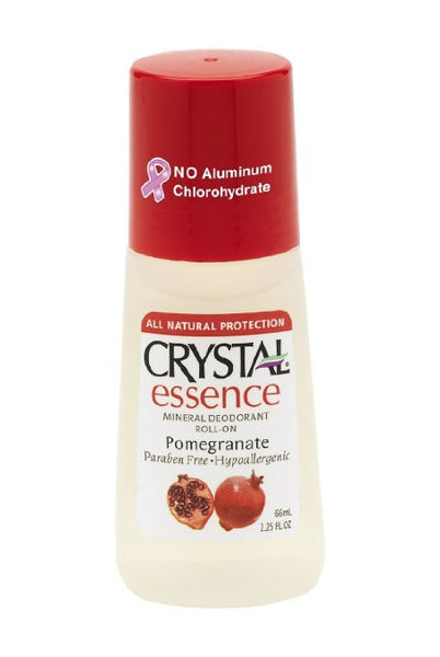 Crystal Deodorant Essence Roll -On Pomegranate 2.25 oz
