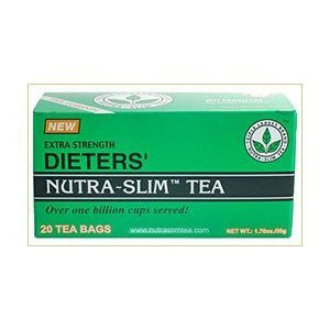 Extra Strength Dieters' Nutra-Slim Tea Triple Leaves Brand - 20 Tea Bags