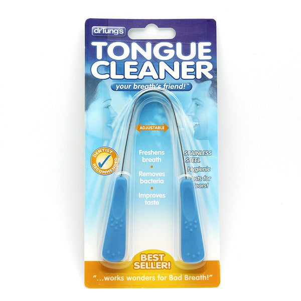 Dr. Tung's Tongue Cleaner, Stainless Steel (colors may vary)
