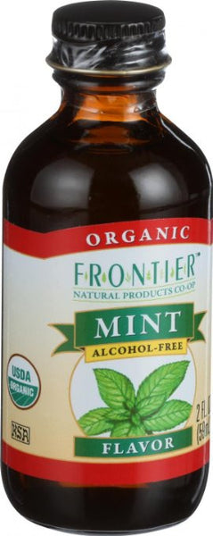 Mint Flavor-Alcohol Free (Organic) Frontier Natural Products 2 oz Liquid