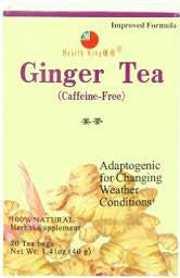 Health King Ginger Herb Tea, Teabags, 20 Count Box