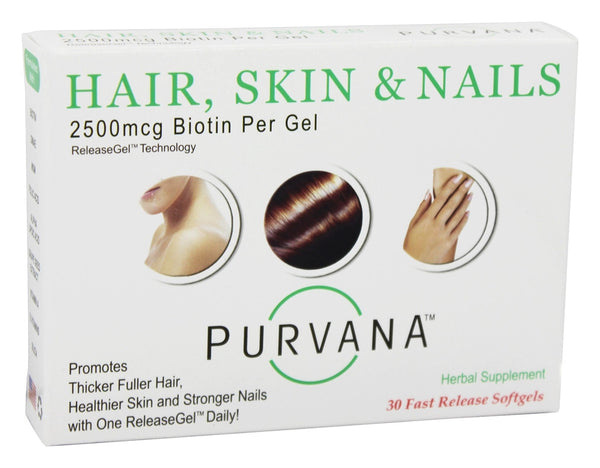Wellgenix - Purvana Hair Skin & Nails 2500 mcg. - 30 Softgels