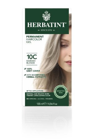 Herbatint Hair Color, 10C Swedish Blonde, 4 Fluid Ounce