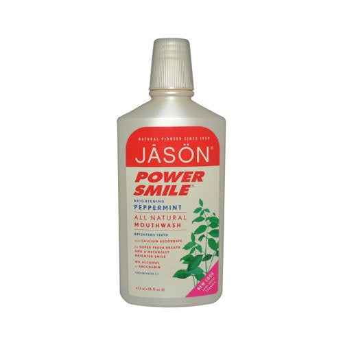 Jason Natural Products - Mouthwash Power Smile Super Refreshing Peppermint - 16 oz