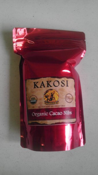 KAKOSI Organic Cacao Nibs 16oz size