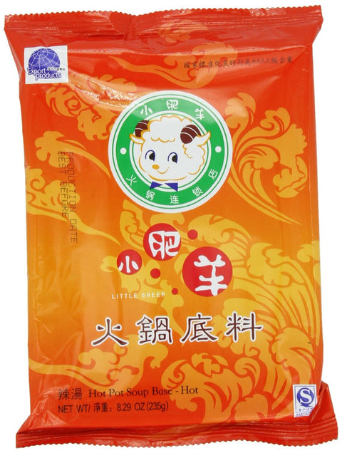 Little Sheep Hot Pot Soup Base (Hot), 235-Grams
