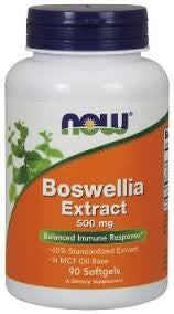NOW Foods Boswellia Extract 500 mg Softgels, 90 Count