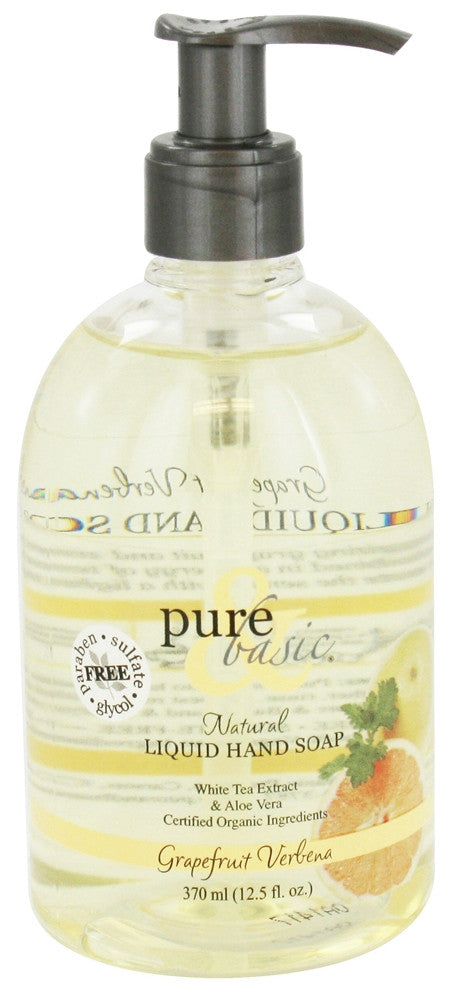 Pure & Basic - Natural Liquid Hand Soap Grapefruit Verbena - 12.5 oz.