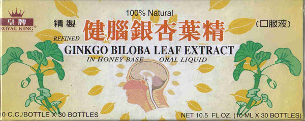Royal King Ginkgo Biloba Leaf Extract 10ml X 30 Bottles