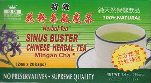 Royal King Sinus Buster Chinese Herbal Tea 20 Tea Bags