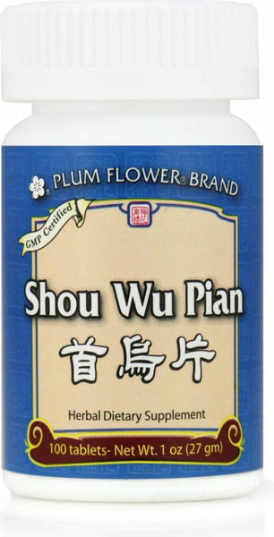 Plum Flower Shou Wu Pian 100 Tablets